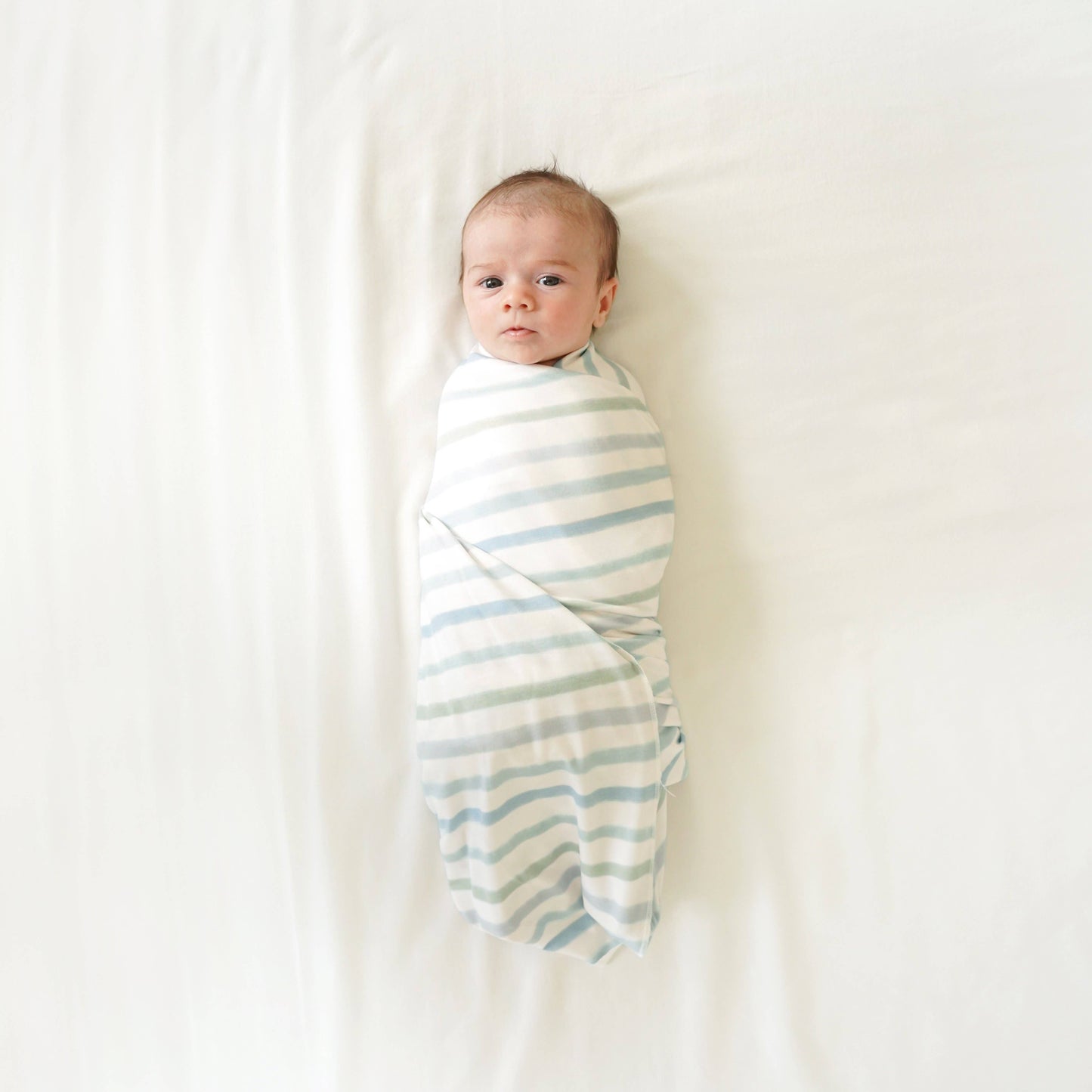 Village Baby Soft & Stretchy Swaddle Blanket: Dapper Stripes