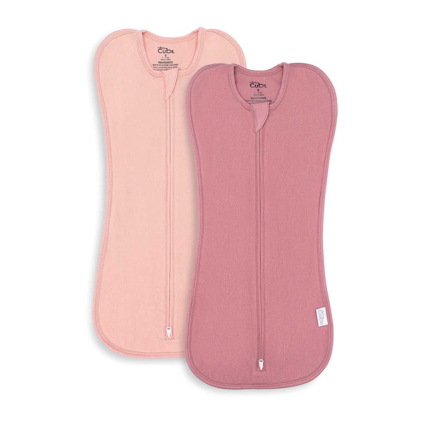 Easy Zipper Swaddle Blankets by - Blush, Mauve