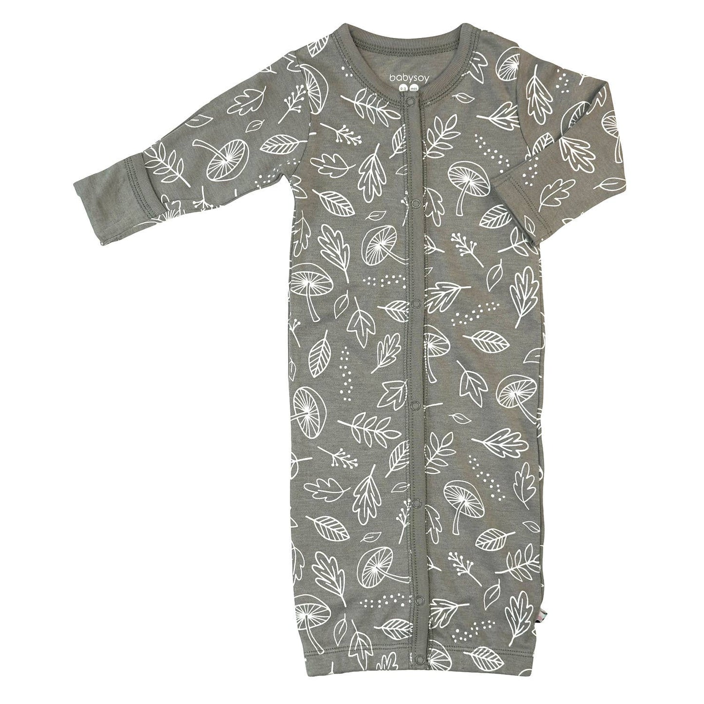 Babysoy Snaps Gown