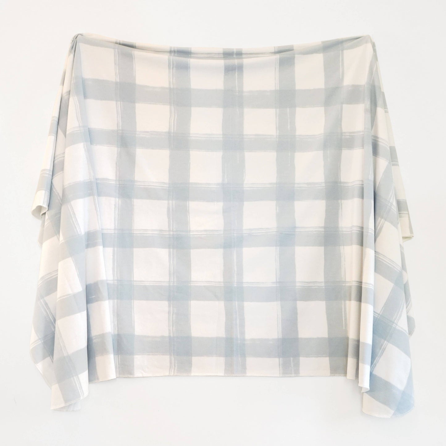 Village Baby Soft & Stretchy Swaddle Blanket: French Gingham