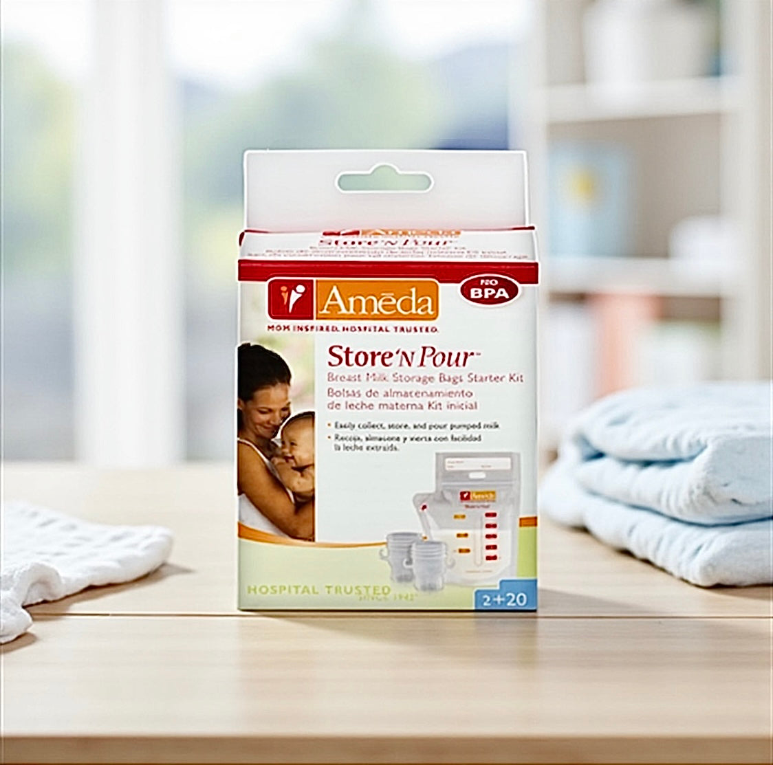 Ameda Store ’N Pour Breast Milk Storage Bags