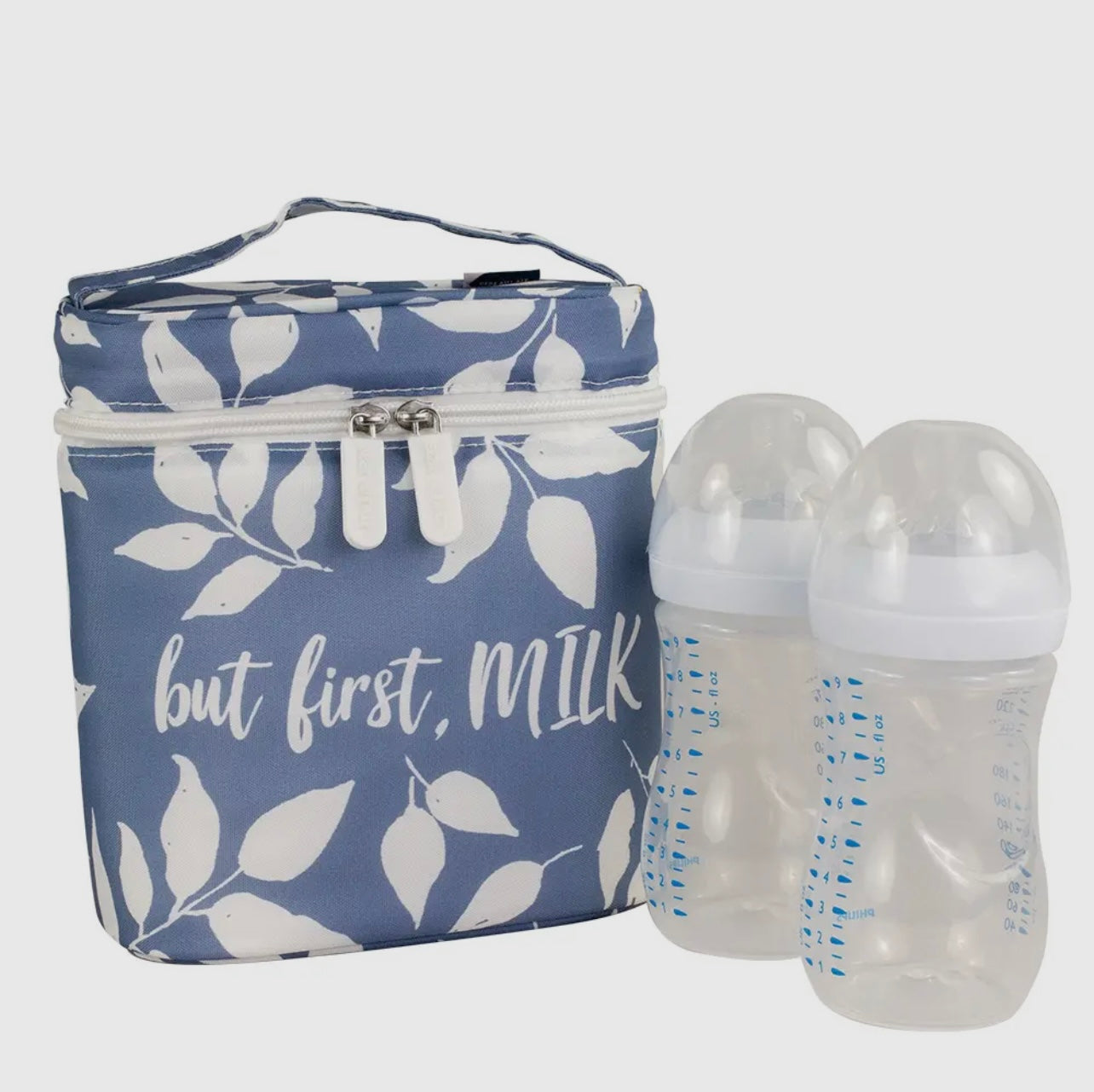 “But First Milk” Insulated Bottle Bag
