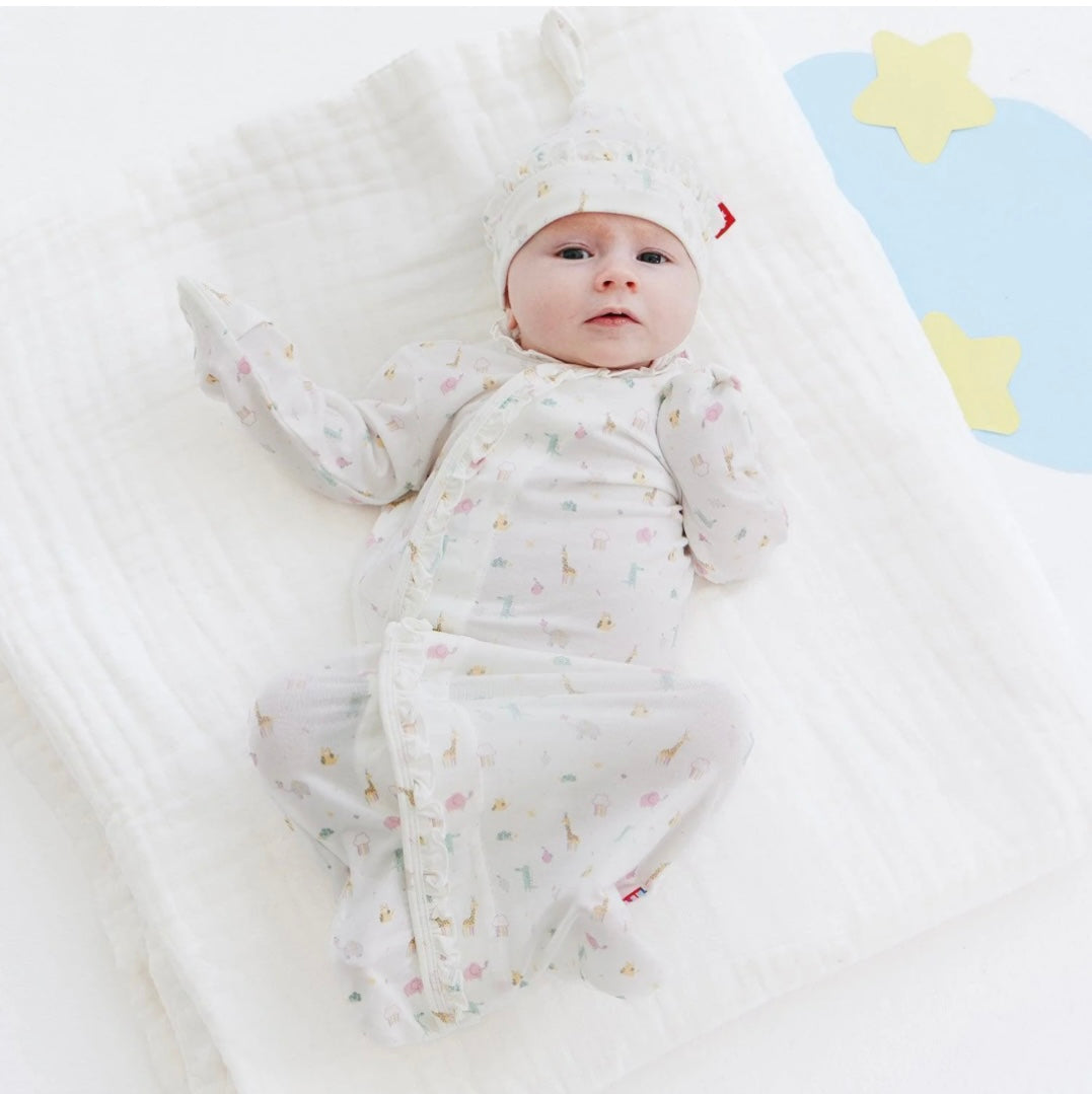 Magnetic Me Organic Cotton Gown & Hat Set