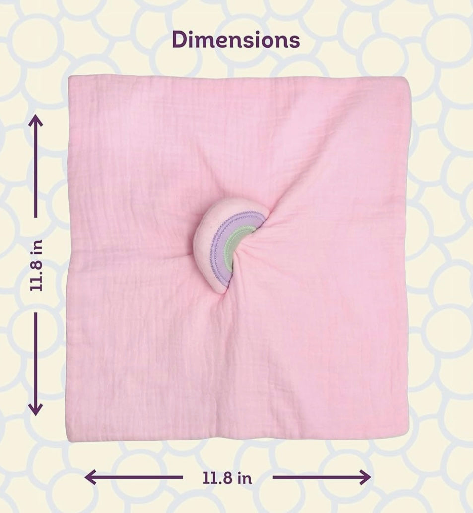 Rainbow Muslin Baby Lovey