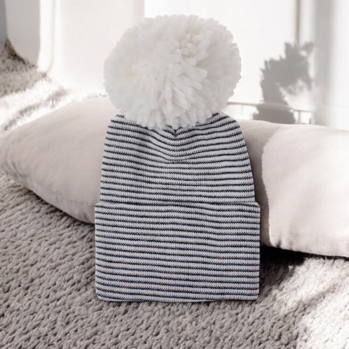 Newborn Pom-Pom Hospital Hats