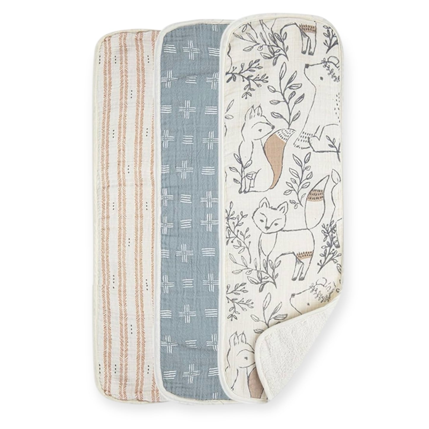Crane Baby Burp Cloths
