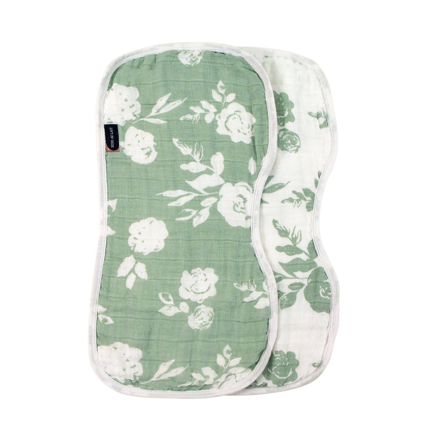 Vintage Floral Muslin Burp Cloths (Set of 2)