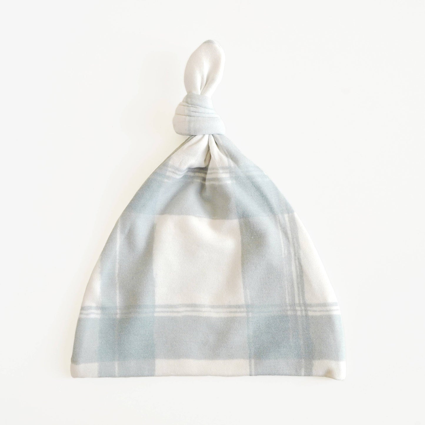 Village Baby Top Knot Hat: French Gingham