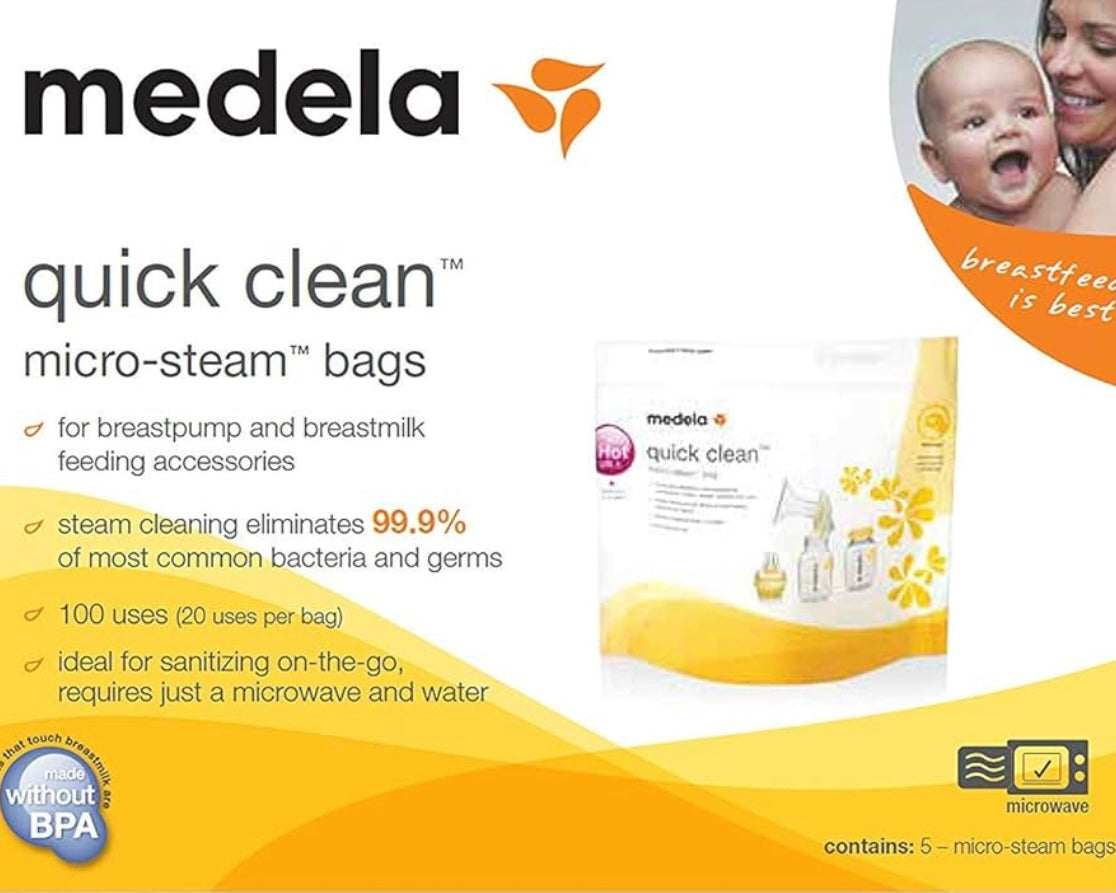 Medela Quick Clean Micro-Steam Bags (Set of 2 Boxes)