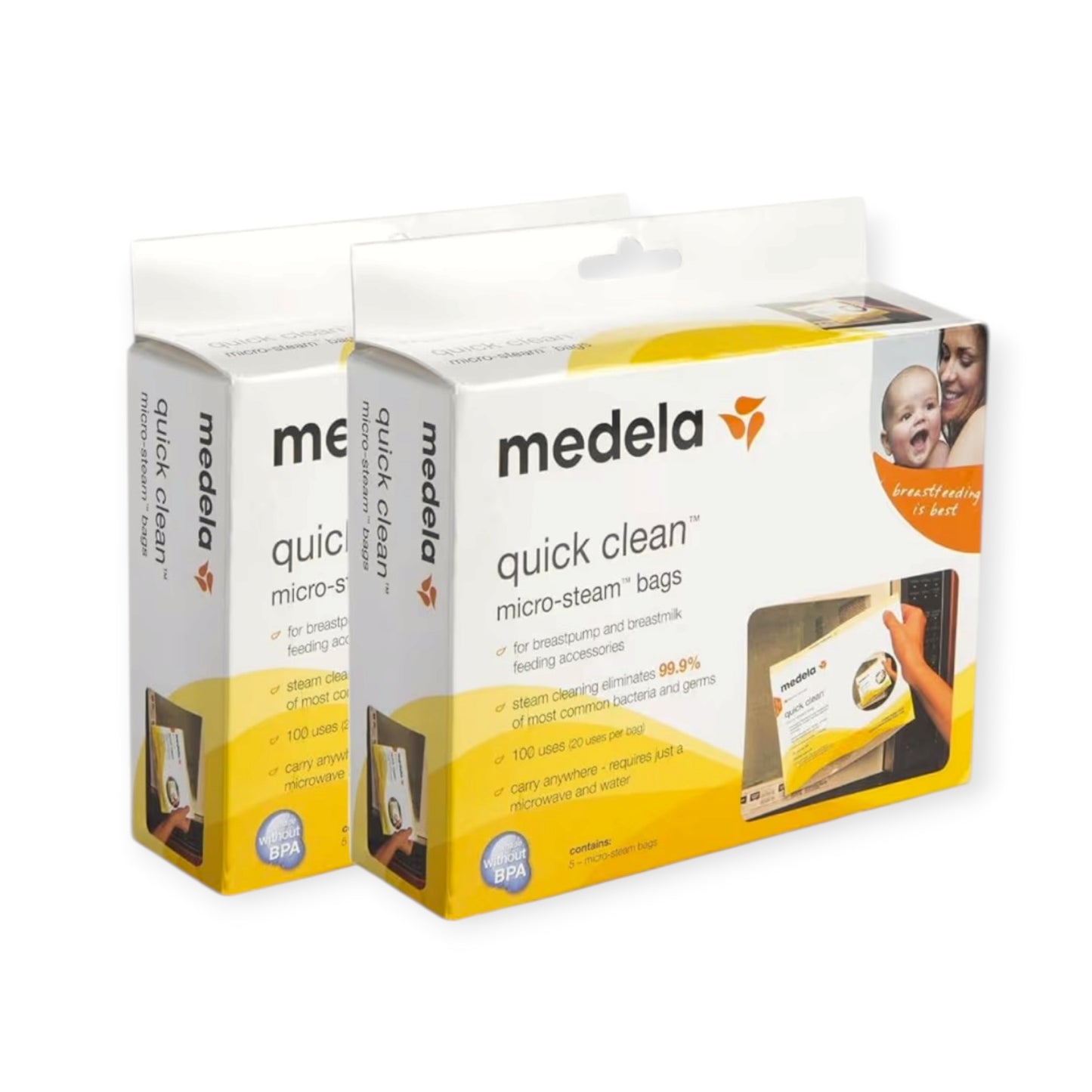 Medela Quick Clean Micro-Steam Bags (Set of 2 Boxes)