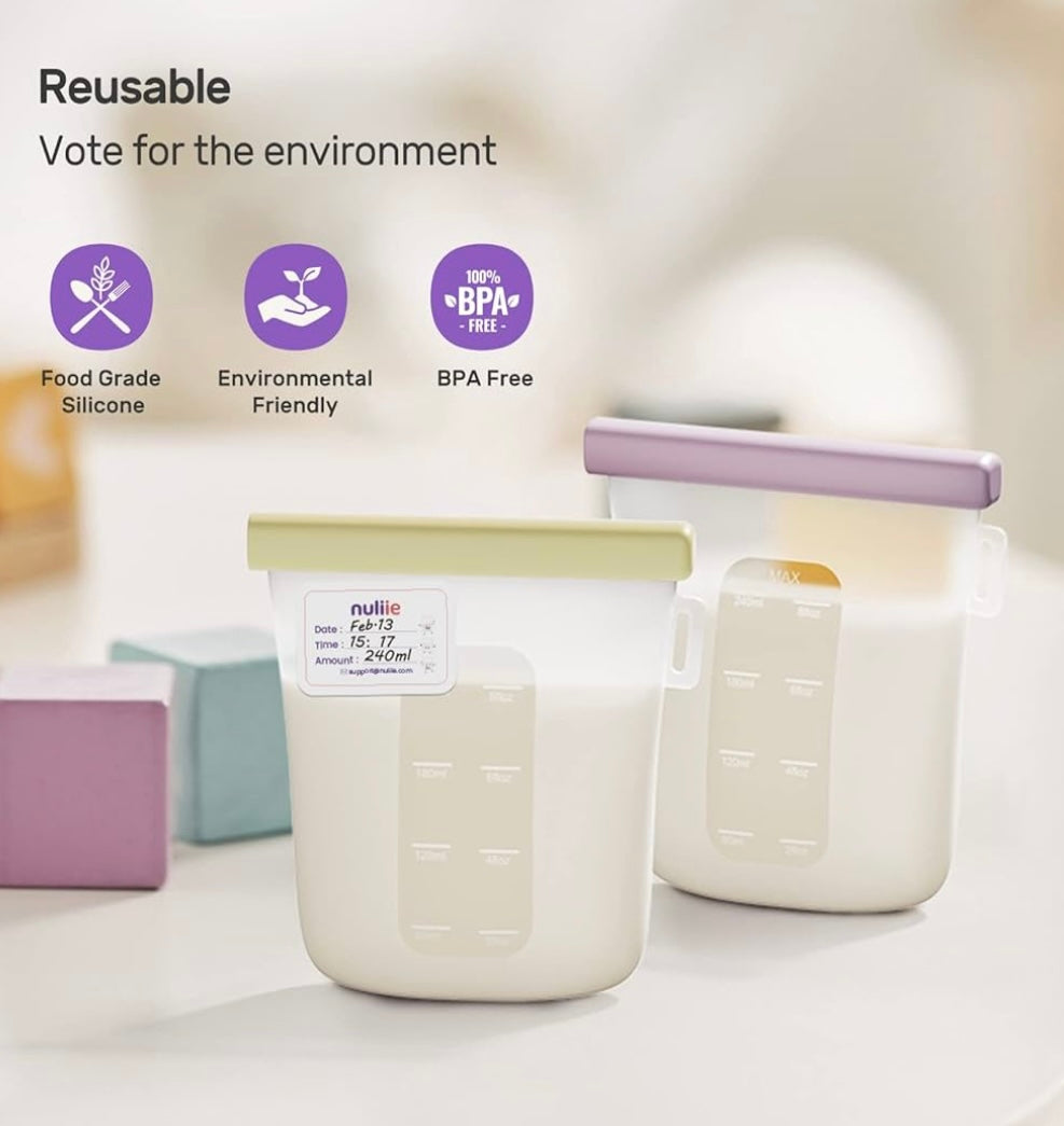 Silicone Breastmilk Storage Bags