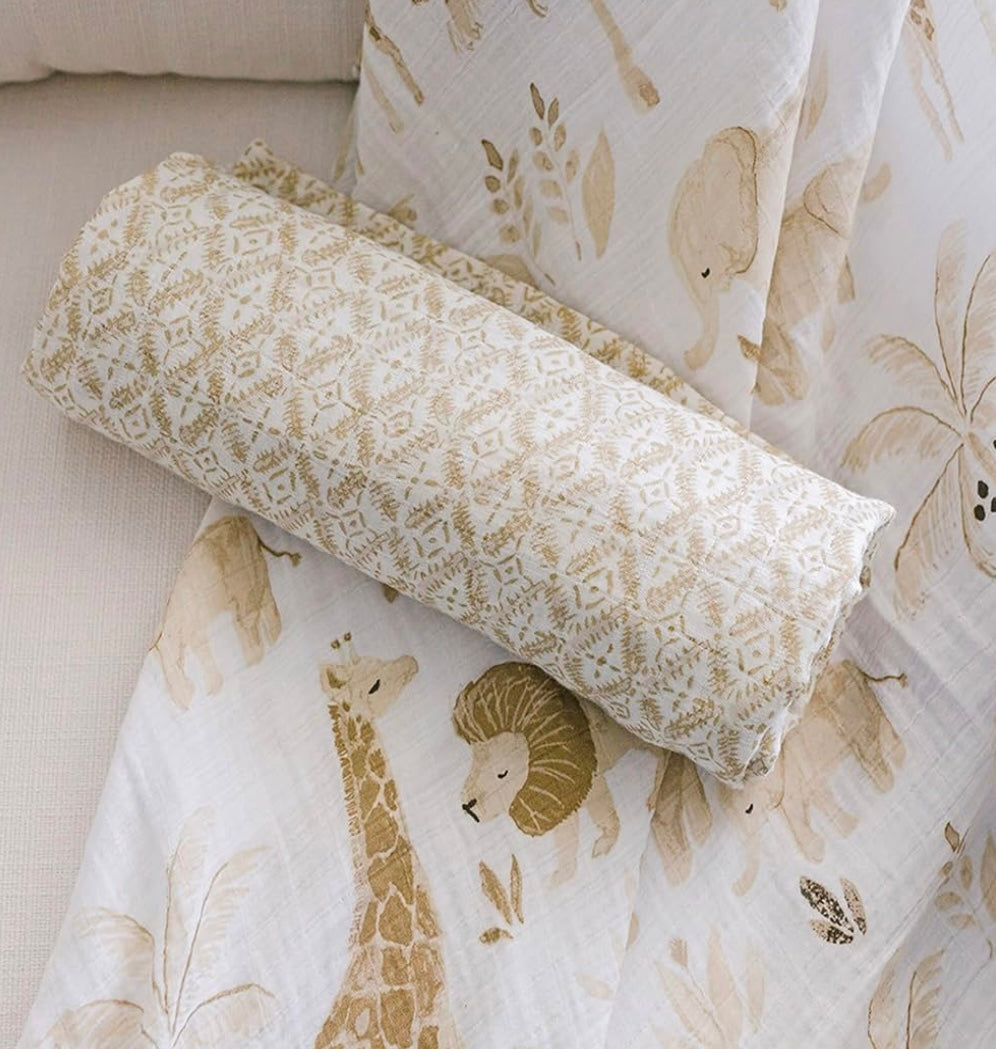 Crane Baby Swaddle Set