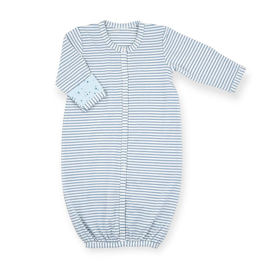 Blue Geo Stripe Gown