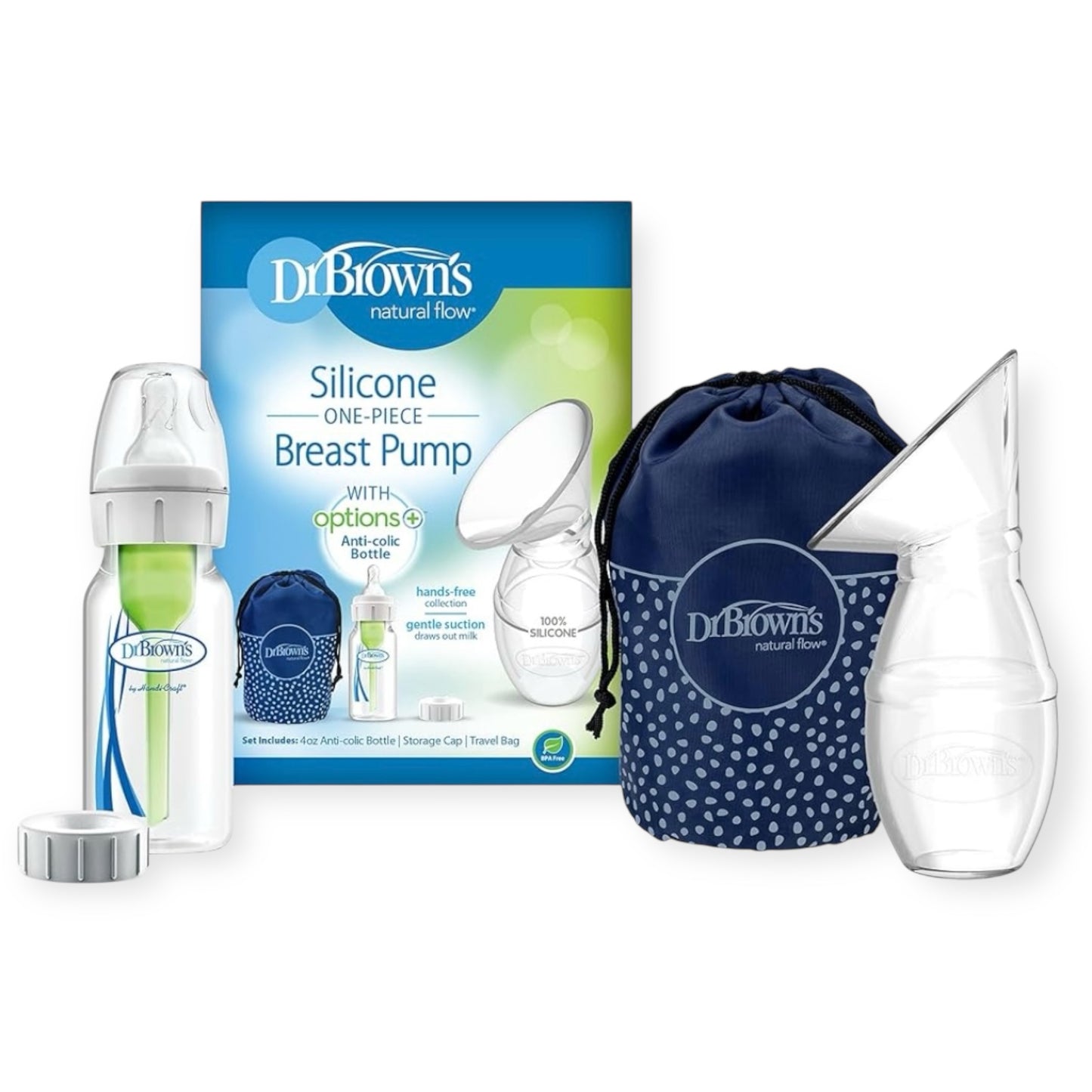 Dr. Brown’s One Piece Breast Pump/Milk Collector Set
