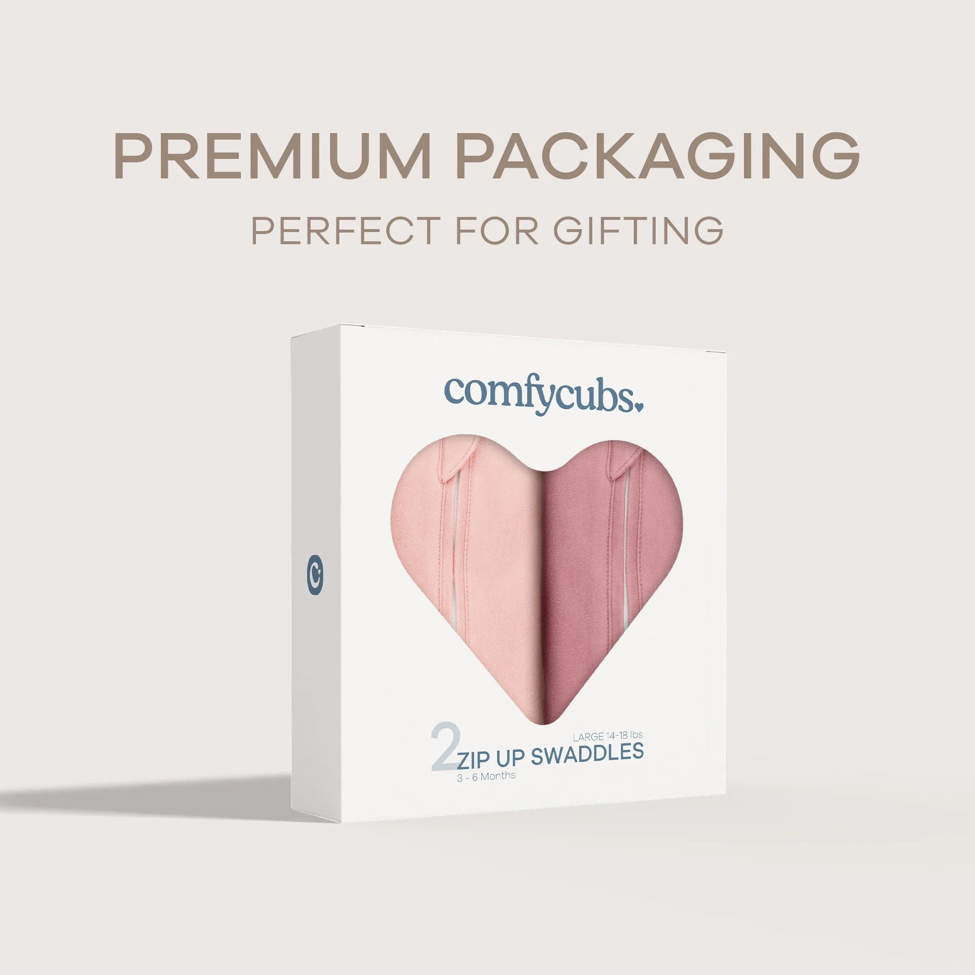 Easy Zipper Swaddle Blankets by  - Blush, Mauve